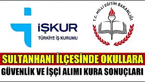 SULTANHANI İLÇESİNDE OKULLARA GÜVENLİK VE İŞÇİ ALIMI KURA SONUÇLARI