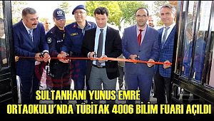 SULTANHANI YUNUS EMRE ORTAOKULU'NDA TÜBİTAK 4006 BİLİM FUARI AÇILDI