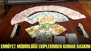 AKSARAY EMNİYET MÜDÜRLÜĞÜ EKİPLERİNDEN KUMAR BASKINI