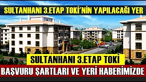 SULTANHANI 3. ETAP TOKİ YAPILACAK YER VE BAŞVURU ŞARTLARI