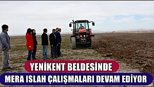 YENİKENT BELDESİNDE MERA ISLAH ÇALIŞMALARI DEVAM EDİYOR