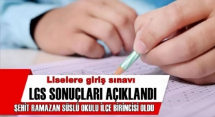 LGS'DE ŞEHİT RAMAZAN SÜSLÜ ORTAOKULU FARKI 