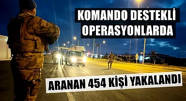 AKSARAY İL GENELİNDE YAPILAN OPERASYONLARDA ARANAN 454 ŞAHIS YAKALANDI