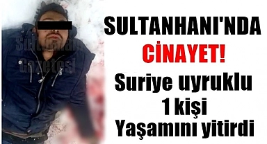 SULTANHANI İLÇESİNDE CİNAYET, 1 ÖLÜ