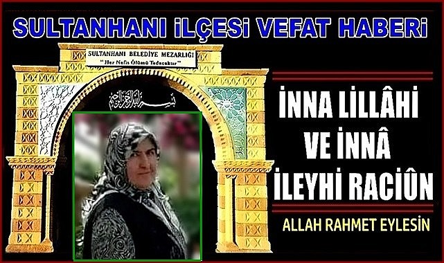 ALİ EŞİ AYSUN SÖYLEMEZ VEFAT ETTİ 03.10.2023 SALI