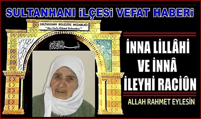 HÜSEYİN EŞİ ŞERİFE MUTLU VEFAT ETTİ 24.12.2023 PAZAR