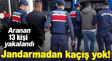 AKSARAY JANDARMA ARANAN 13 ZANLIYI YAKALADI