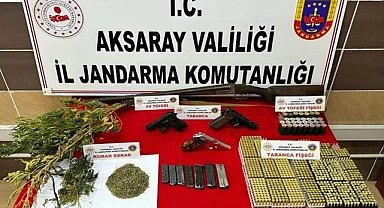 AKSARAY JANDARMADAN KAÇAK SİLAH VE UYUŞTURUCU OPERASYONU