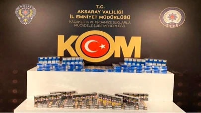 Aksaray Emniyeti kaçak tütün ve siğaraya geçit vermiyor