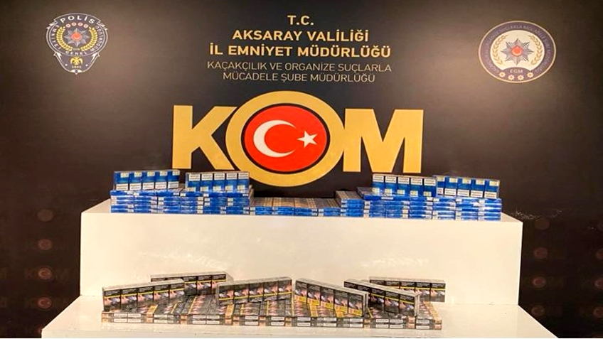 Aksaray Emniyeti kaçak tütün ve siğaraya geçit vermiyor