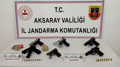 Aksaray'da Kaçak Silah Ticareti Yapan 1 Kişi Yakalandı