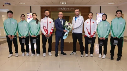 Konya Selçuklu'da başarılı sporculardan Başkan Pekyatırmacı'ya ziyaret